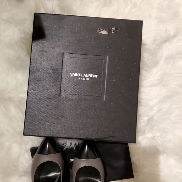 Saint laurent Janis two tone cap pump - Picture 11 of 14